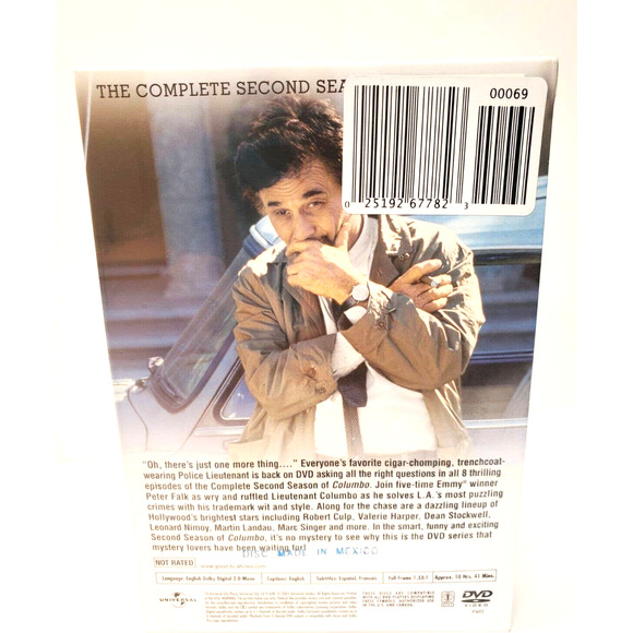 Columbo - The Complete Second Season (DVD, 2005, Full Screen) Brand New - Picture 2 of 9